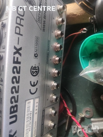 Moxing pult Behringer UB2222FX- Pro, снимка 5 - Ресийвъри, усилватели, смесителни пултове - 54484163