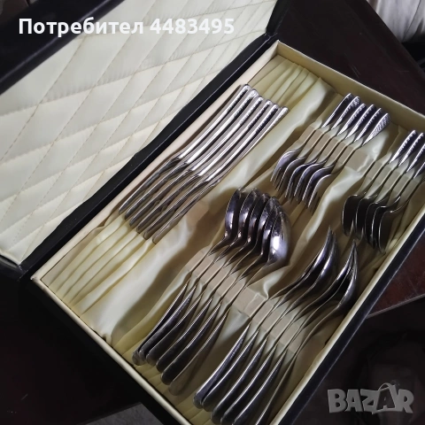 Комплект прибори за хранене, снимка 2 - Прибори за хранене, готвене и сервиране - 54606942