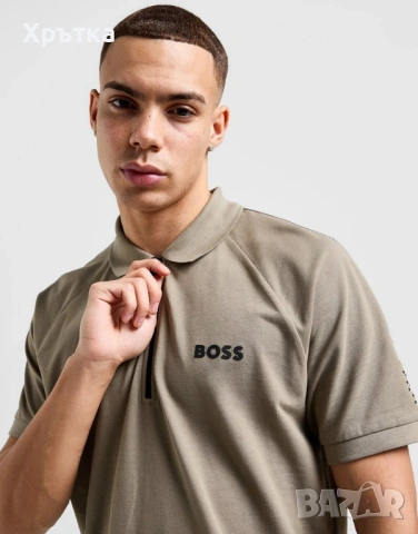 Hugo Boss Philix Pixel - Оригинална мъжка тениска с яка р-р XL, снимка 13 - Тениски - 54152171