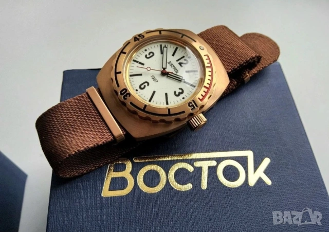 Нов Vostok amphibia 1967 Bronze automatic, 200м, снимка 7 - Мъжки - 54986749