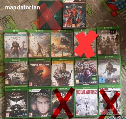 Microsoft Xbox one x series x 360 игри
