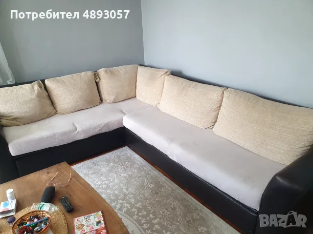 Продавам разтегателен ъглов диван