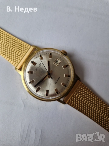 POLJOT /de luxe/, 29 jewels, automatic, 2416, Au 20, USSR, TOP!, снимка 3 - Мъжки - 54882844