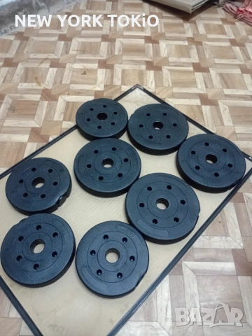 ТЕЖЕСТИ  ДИСКОВЕ  ЗА ФИТНЕС, снимка 6 - Фитнес уреди - 54024052