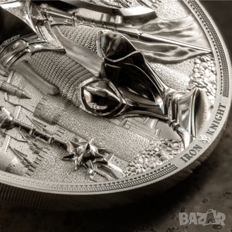 5 oz. 25 долара 2024 Острови Кук - Железния рицар - Изключително Рядка , снимка 7 - Нумизматика и бонистика - 54792332