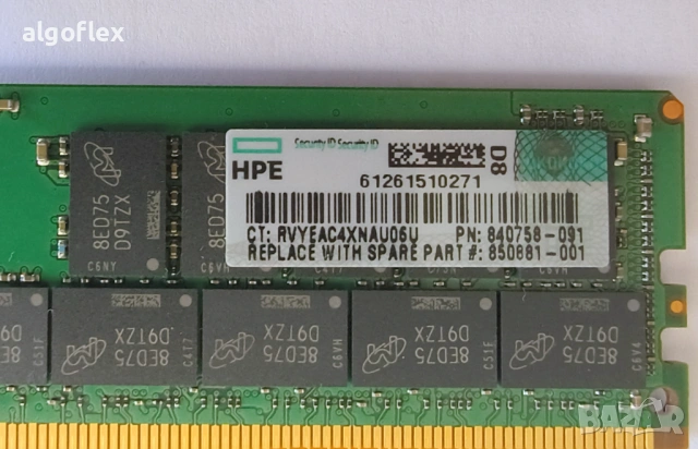 Модул памет 32GB DDR4 2666MHz ECC RDIMM 2Rx4 (PC4-2666V-R) 840758-091, снимка 2 - RAM памет - 54696497