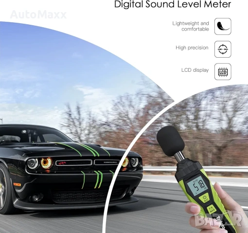 Tadeto Шумомер, преносим цифров децибеломер от 30dB до 130dB с LCD дисплей , снимка 5 - Друга електроника - 54536952