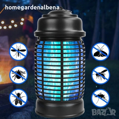 Електрически уред против комари насекоми Bug Zapper 20W обхват 80м² UV лампа