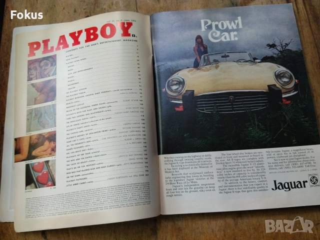 Старо колекционерско списание Плейбой Playboy Юни 1974 г., снимка 2 - Антикварни и старинни предмети - 55080248
