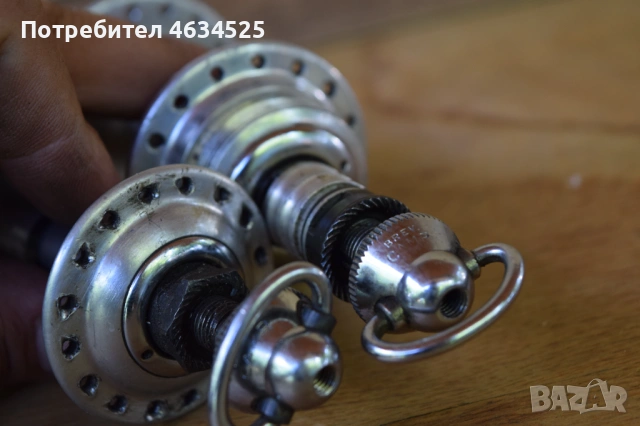 Ретро Шосейни Главини Campagnolo Record 32 дупки Комплект, снимка 5 - Части за велосипеди - 54884772