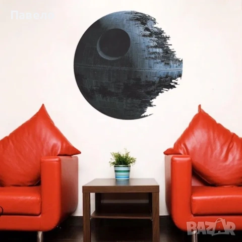 Стикер "Звездата на смъртта" Star Wars, снимка 3 - Други - 54499181