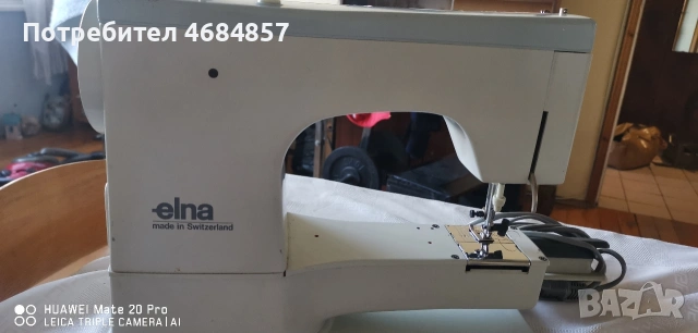 Шевна машина ELNA, снимка 3 - Шевни машини - 54350346