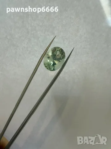 Естествен зелен берил 13.30 ct – голям фасетиран скъпоценен камък, снимка 12 - Други - 55393615