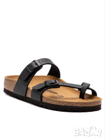BIRKENSTOCK Mayari black оригинални нови ортопедични дамски чехли номер 39, снимка 4 - Чехли - 55389391