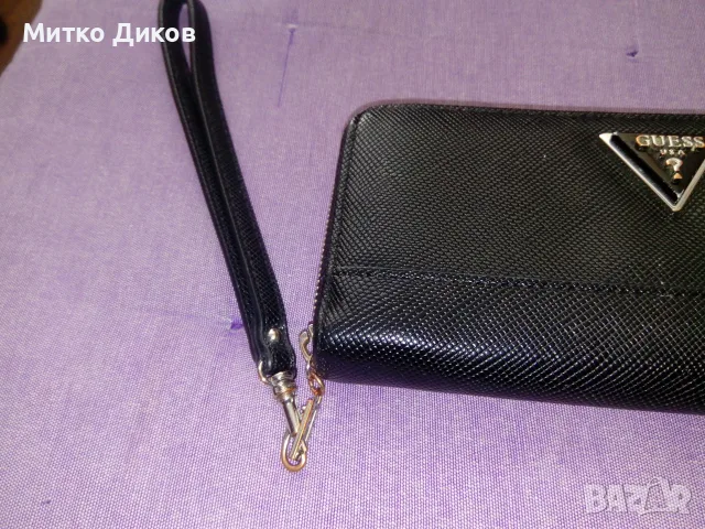 Guess марков клъч портфейл кожен отличен 205 х 100мм като нов, снимка 2 - Портфейли, портмонета - 55573437
