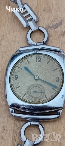 Рядък швейцарски часовник MITA, снимка 4 - Антикварни и старинни предмети - 54012304