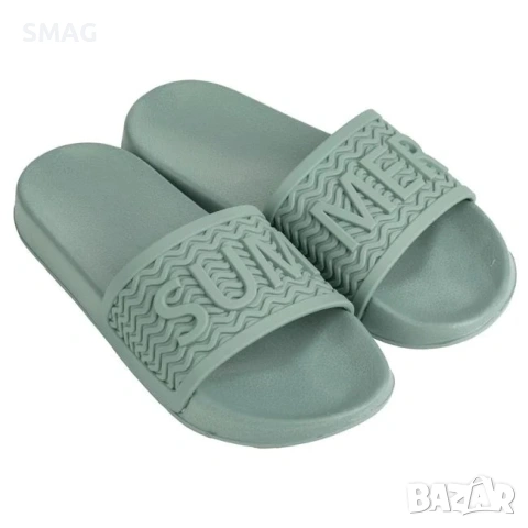 Дамски джапанки slides маслинено зелени Summer_1250024, снимка 2 - Джапанки - 54650005