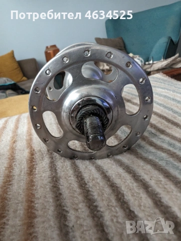 Ретро Пистова Предна Главина Campagnolo Nuovo/Super Record, снимка 5 - Части за велосипеди - 54587866
