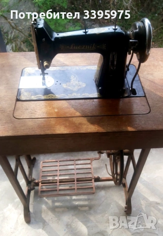 Ретро шевна машина Łucznik KL. 82 (Полша) 1958, снимка 2 - Шевни машини - 54219733
