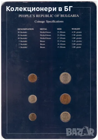 СЕТ БЪЛГАРСКИ МОНЕТИ 1974 ГОДИНА  ⭐THE FRANKLIN MINT⭐, снимка 4 - Нумизматика и бонистика - 55379253