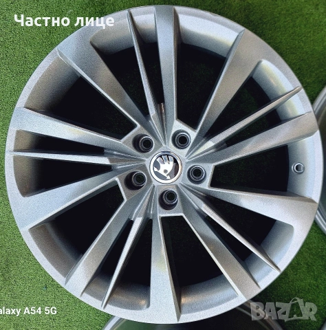 Продавам 4бр оригинални 19-ки джанти за Шкода Супърб,Кодиак, Карок, Еняк, Елроя , снимка 2 - Гуми и джанти - 54540948