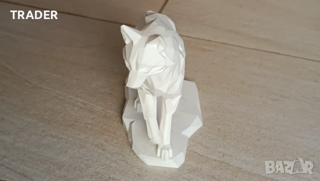 3D статуетка вълк , снимка 3 - Статуетки - 29969361