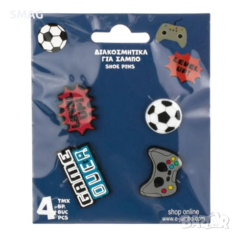 Pins декоративни аксесоари за сабо Gaming 4 бр_1239223, снимка 4 - Други - 54816657