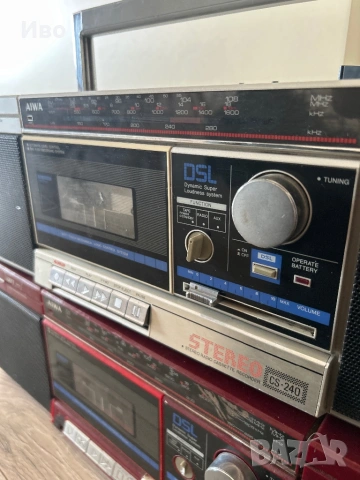 Aiwa CS-240 Радиокасетофони  +1 подарък, снимка 5 - Радиокасетофони, транзистори - 54811173