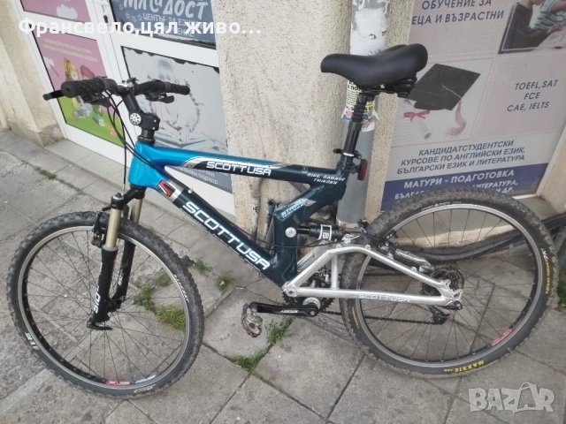 26 цола карбон велосипед колело размер 48, Scott, Shimano xtr, rock shox sid 