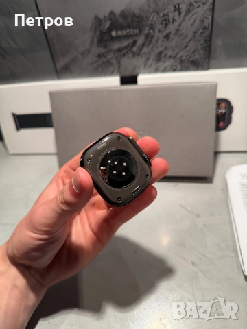 100% battery! Гаранция!  Apple Watch Ultra 2  Black Titanium Green 49 mm, снимка 6 - Смарт гривни - 54445163