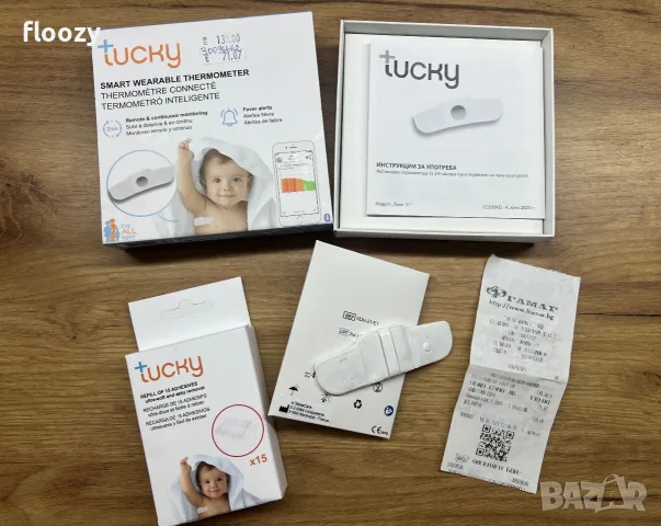 Tucky Smart Thermometer – Смарт термометър за деца и възрастни + лепенки