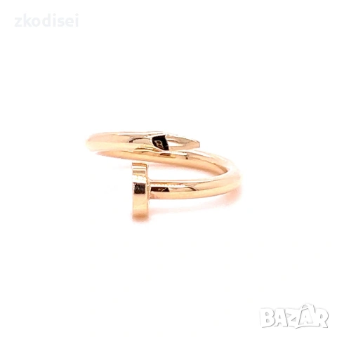Златен дамски пръстен Cartier 1,89гр. размер:52 14кр. проба:585 модел:37775-2, снимка 2 - Пръстени - 54915013