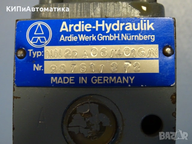 Хидравличен клапан Ardie-Hydraulik NN2RA06/401G/N hydraulic valve NG6, снимка 3 - Резервни части за машини - 54579820