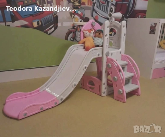Самостоятелна детска пързалка със стълба 3 в 1 – за вътрешна и външна употреба, безопасна и стабилна, снимка 3 - Играчки за стая - 54348402