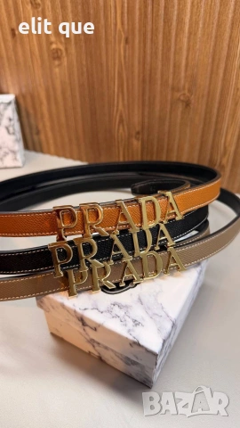 колани от естествена кожа в кутия prada Gucci hermes miu miu 