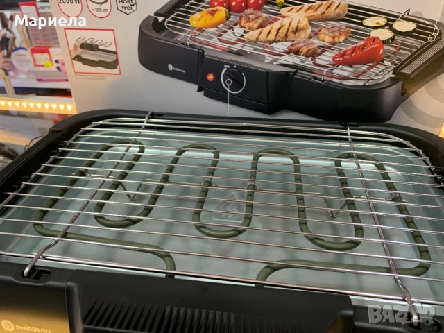 Електрическа настолна скара 2000W, снимка 7 - Скари - 54822873