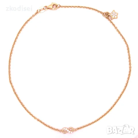 Златна гривна за крак 2,50гр. 25,0см. 14кр. проба:585 модел:40319-6
