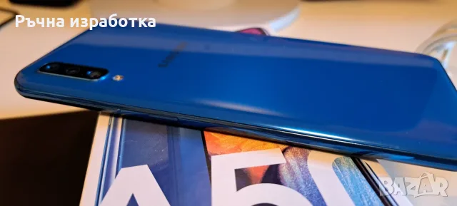 samsung SM-A505FN/DS a50 blue слушалки кутия зарядно usb кабел телефон смартфон, снимка 11 - Samsung - 55486474