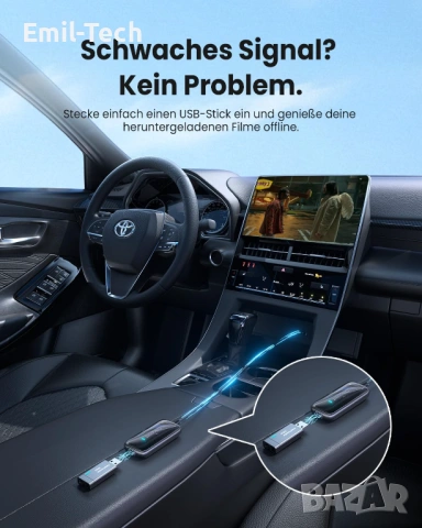 OTTOCAST Play2Video Ultra 3-в-1 AI Box – CarPlay, Android Auto, YouTube/Netflix, снимка 11 - Аксесоари и консумативи - 54884646