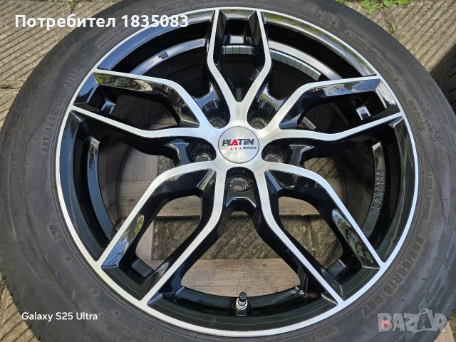 Лети джанти 18ки 5х114.3 Anzio + летни гуми 225/55/18 Bridgestone, снимка 4 - Гуми и джанти - 54420547