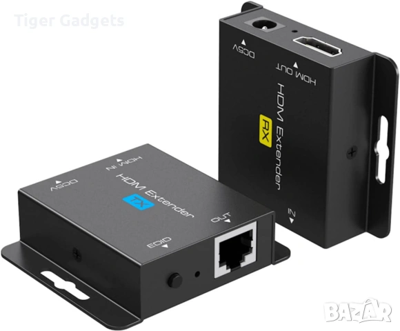 HDMI Extender EX701 по LAN кабел Cat5e/Cat6 – 1080P@60Hz, TX + RX комплект, снимка 2 - Други - 54885191