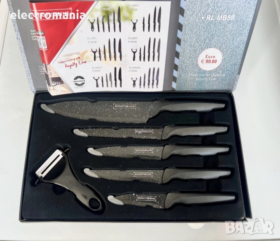 комплект ножове Royalty Line RL-MB5S, снимка 3 - Прибори за хранене, готвене и сервиране - 54236544
