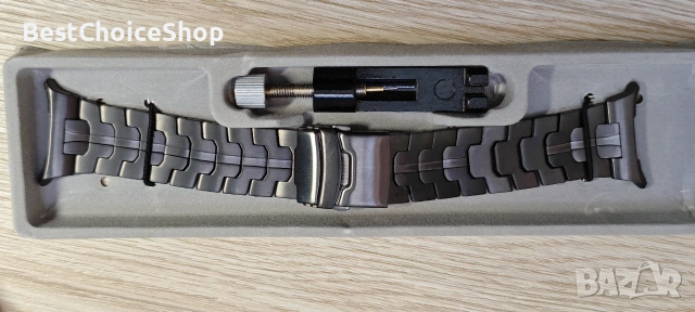Титаниева каишка съвместима с Galaxy Watch 7 Ultra – 47mm, снимка 3 - Каишки за часовници - 55133062