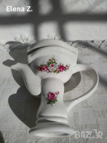 Колекционерски чайник мивка с рози Swineside Англия, снимка 15 - Други - 55636457