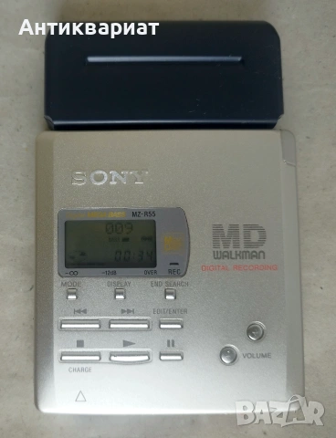 Мини диск Sony MiniDisc Recorder MZ-R55 / Japan, снимка 3 - Други - 55118648