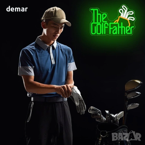 LED неон табло „The GolfFather“ за стена – декоративно осветление за дома и бар/гараж, снимка 5 - Други - 55026665
