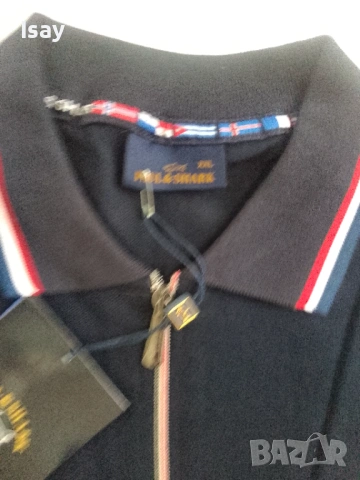 Мъжка тениска Паул Шарк 2ХЛ последен размер в тъмно син цвят , снимка 9 - Тениски - 54193244