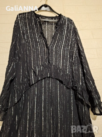 СТРАХОТНА ЕФИРНА РОКЛЯ ZIZI 2XL-3XL, снимка 2 - Рокли - 54495964