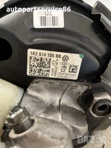 Сервомеханизъм спирачки с главен цилиндър за Volkswagen Scirocco 2.0 Tfsi (2008) 1K2614105Bb, снимка 2 - Части - 54191299