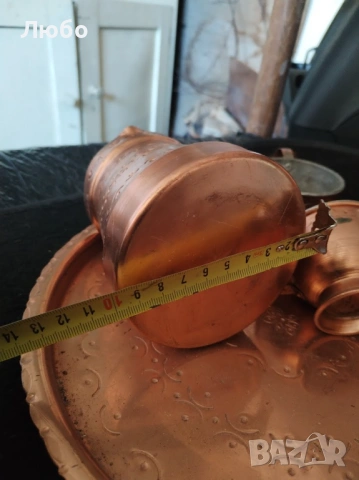 Продавам разни стари, легени, медни подноси и джезвета, кани, чаши, тави., снимка 3 - Други - 49878586